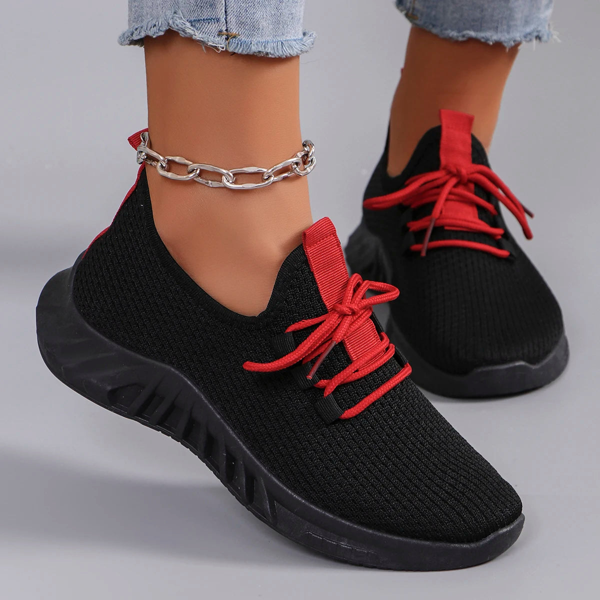 Zapatillas deportivas de malla transpirable para mujer