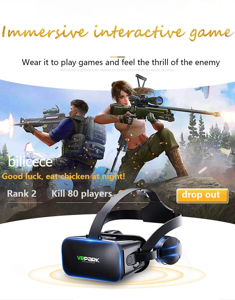Gafas VR 3D, auriculares de realidad Virtual, casco para lentes de teléfono, gafas, dispositivos, Viar, teléfonos inteligentes, visor de juego móvil