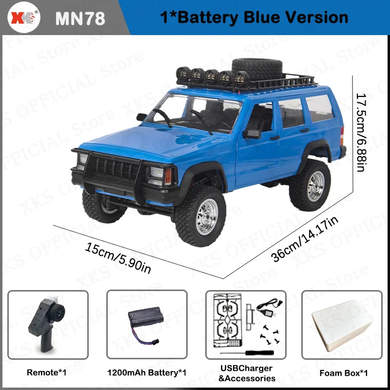 MN MN99S MN78 MN98 MN99 D90 1/12 RC coche 2,4G Control remoto 4X4 todoterreno luz LED 4WD escalada RC camión coche de juguete regalo para niño