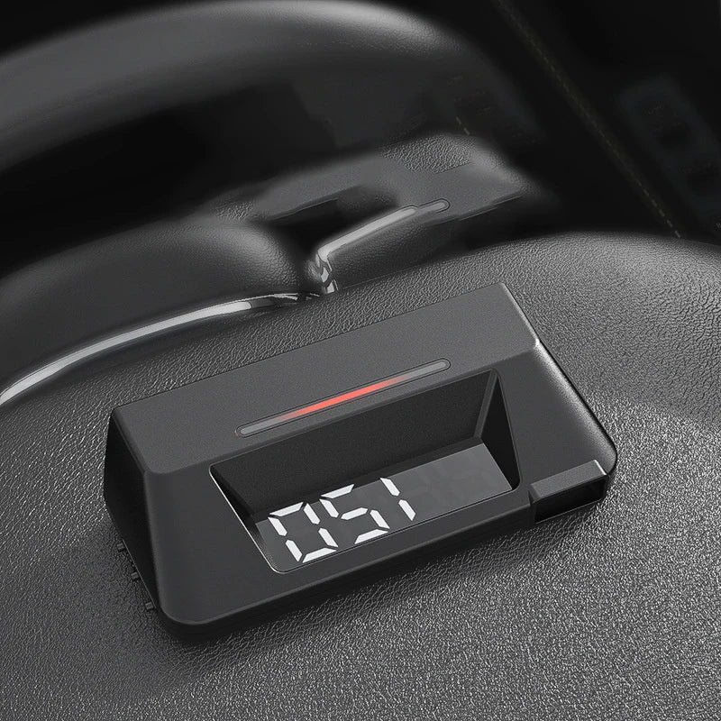 Velocímetro Digital de doble pantalla para coche, velocímetro de conducción HUD ODB, proyector de parabrisas, pantalla frontal de voltaje para vehículos de camión