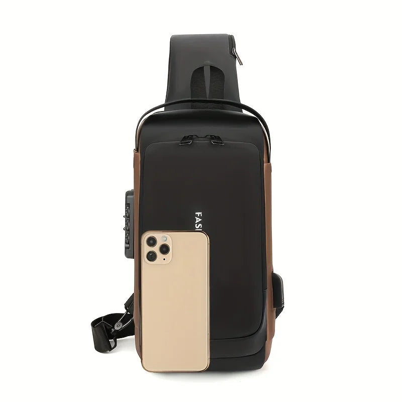 Bolso de Pecho Antirrobo con Cerradura para Hombre