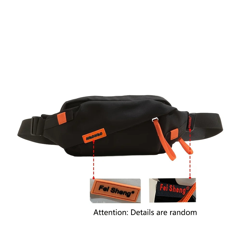 Bolso de pecho versátil de estilo japonés para mujer, bolso cruzado deportivo informal para hombre, bolso de hombro para estudiantes de gran capacidad, estilo urbano, bolso de cintura moderno