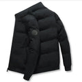 Chaqueta Gruesa con Cremallera para Hombre — Color Sólido, Otoño/Invierno