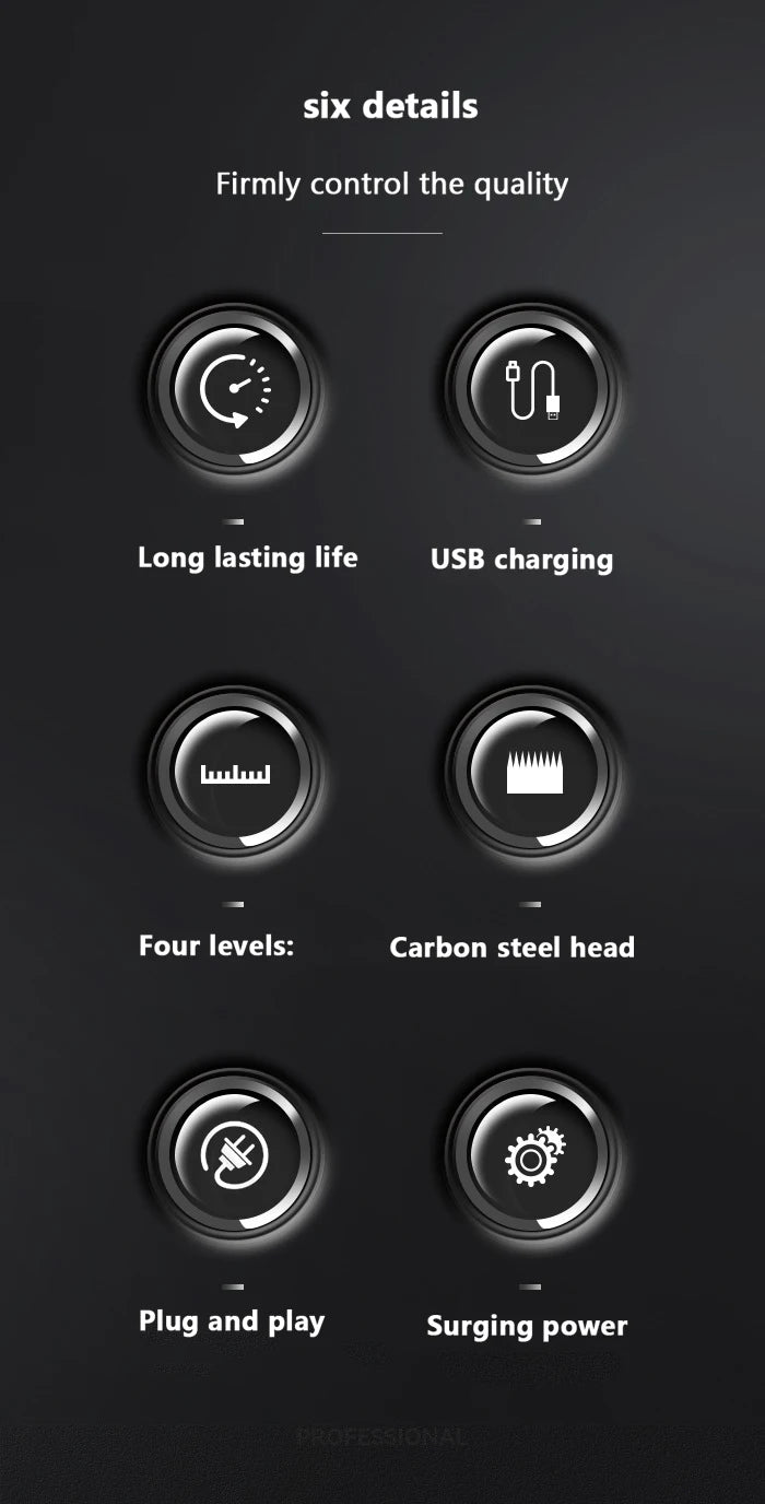Cortadora de Pelo Kemei KM-1071 USB Recargable