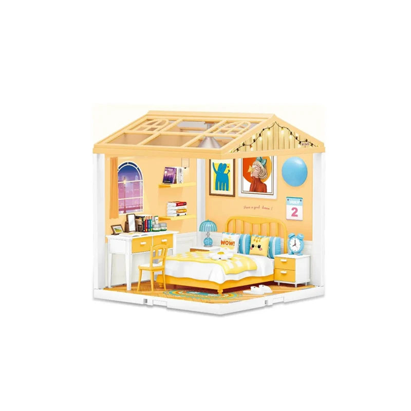 Kit de Construcción DIY Miniatura con Luces LED