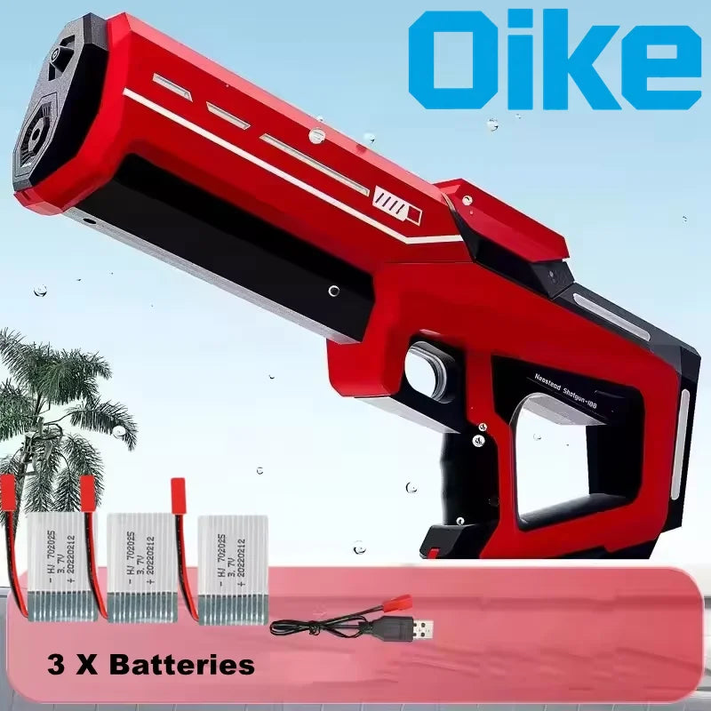 Pistola de Agua Eléctrica para Adultos, Potente Pistola de Agua Automática con Succión, Regalo de Verano, Juego para Playa, Piscina, Jardín, Diversión al Aire Libre
