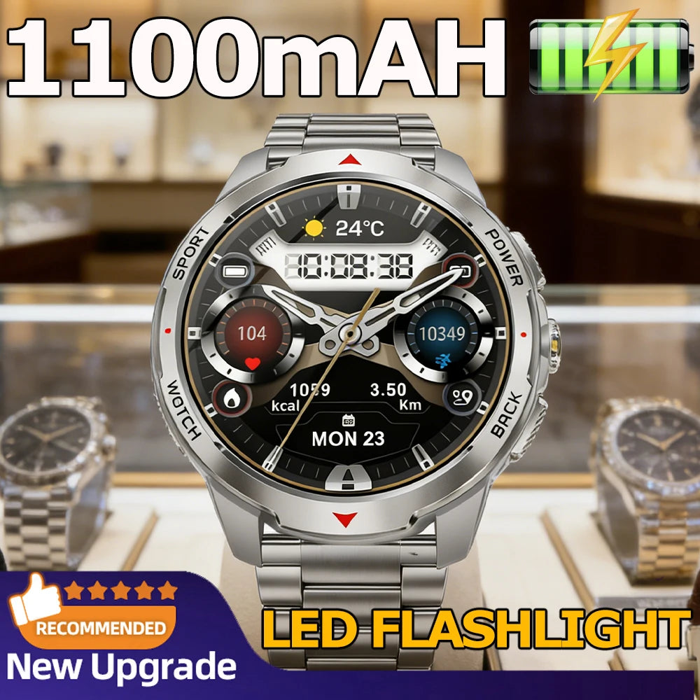 LIGE Reloj Inteligente Exterior 1100mAh Brújula