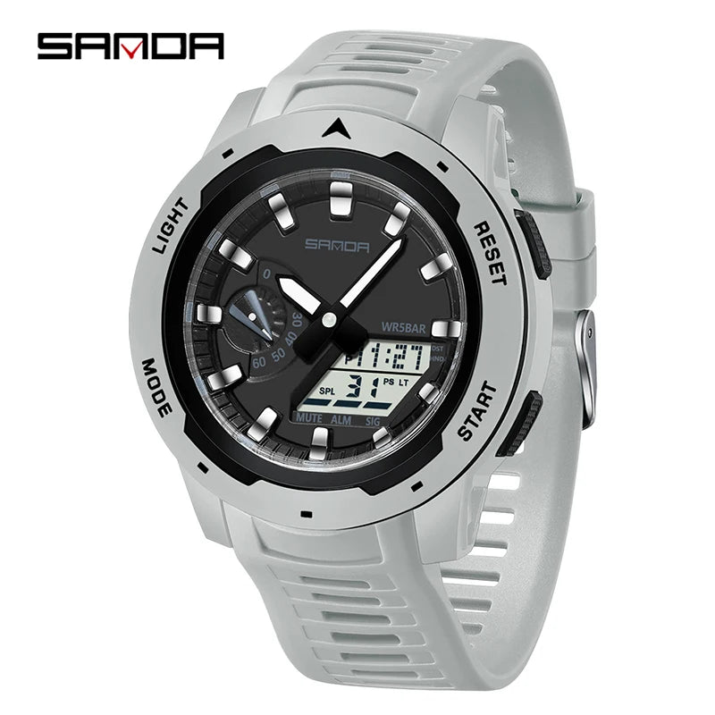 Reloj Deportivo SANDA LED Doble Pantalla para Hombre