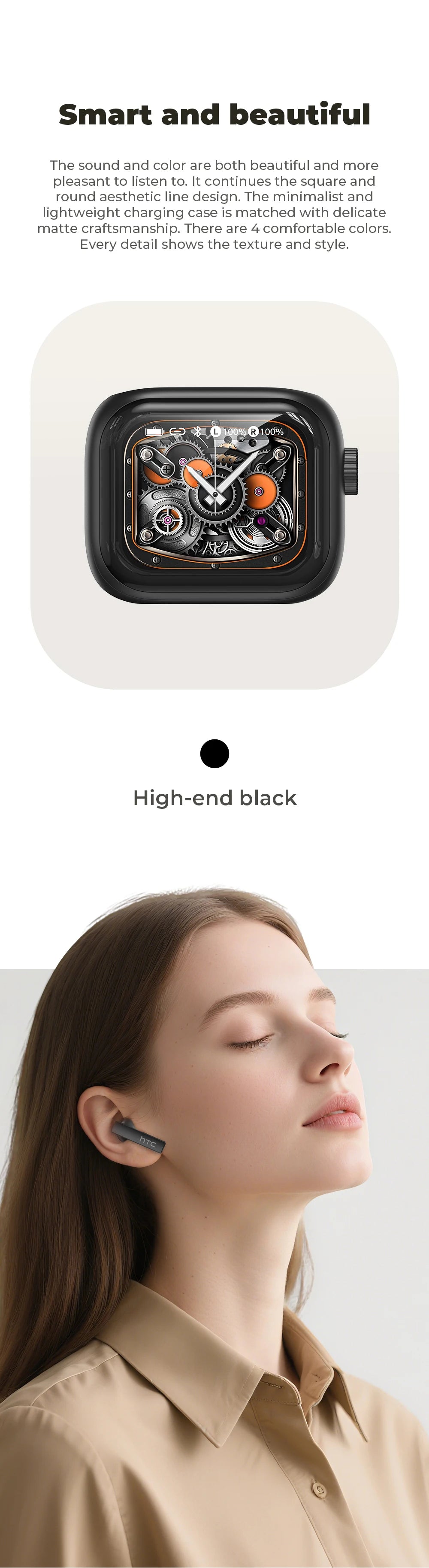 Auriculares TWS Bluetooth con Pantalla Táctil y Traductor IA