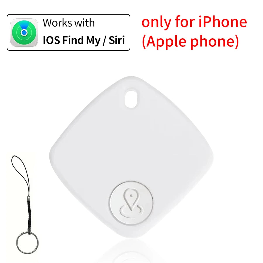 Mini dispositivo de seguimiento de mascotas, localizador de perros y gatos, rastreador GPS inteligente con Bluetooth, recordatorio antipérdida, funciona con la aplicación Findmy Android iOS