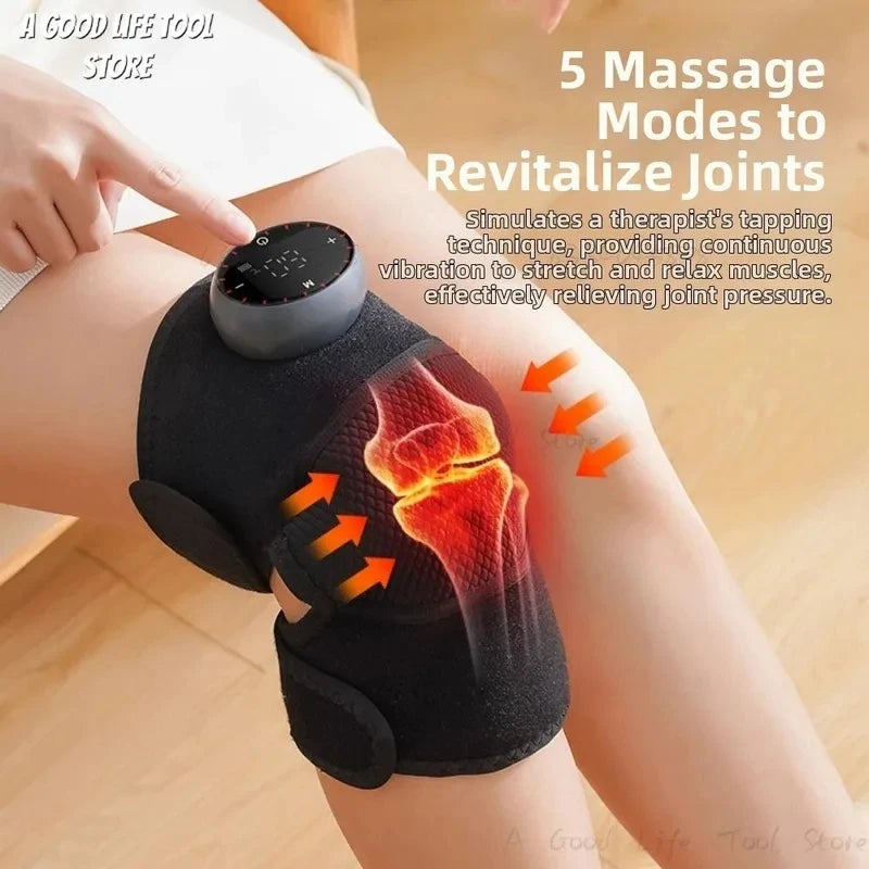 Masajeador Eléctrico de Rodilla con Calor Inalámbrico 5 Niveles