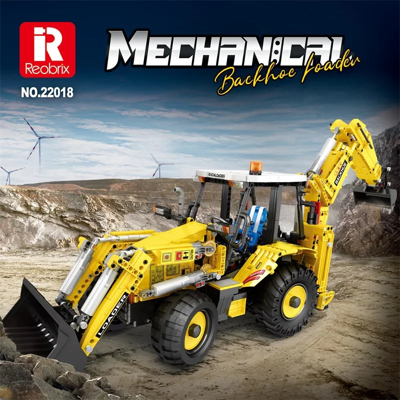 Nuevo 2466 Uds Bulldozer excavadora camión Control remoto modelo bloques de construcción rompecabezas juguete cumpleaños regalos de navidad para niño