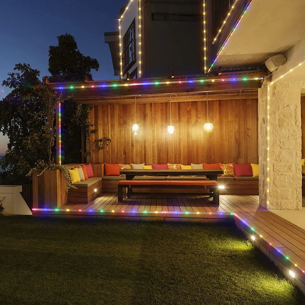 Guirnalda de Luces LED Solares para Jardín y Exterior 7-32M
