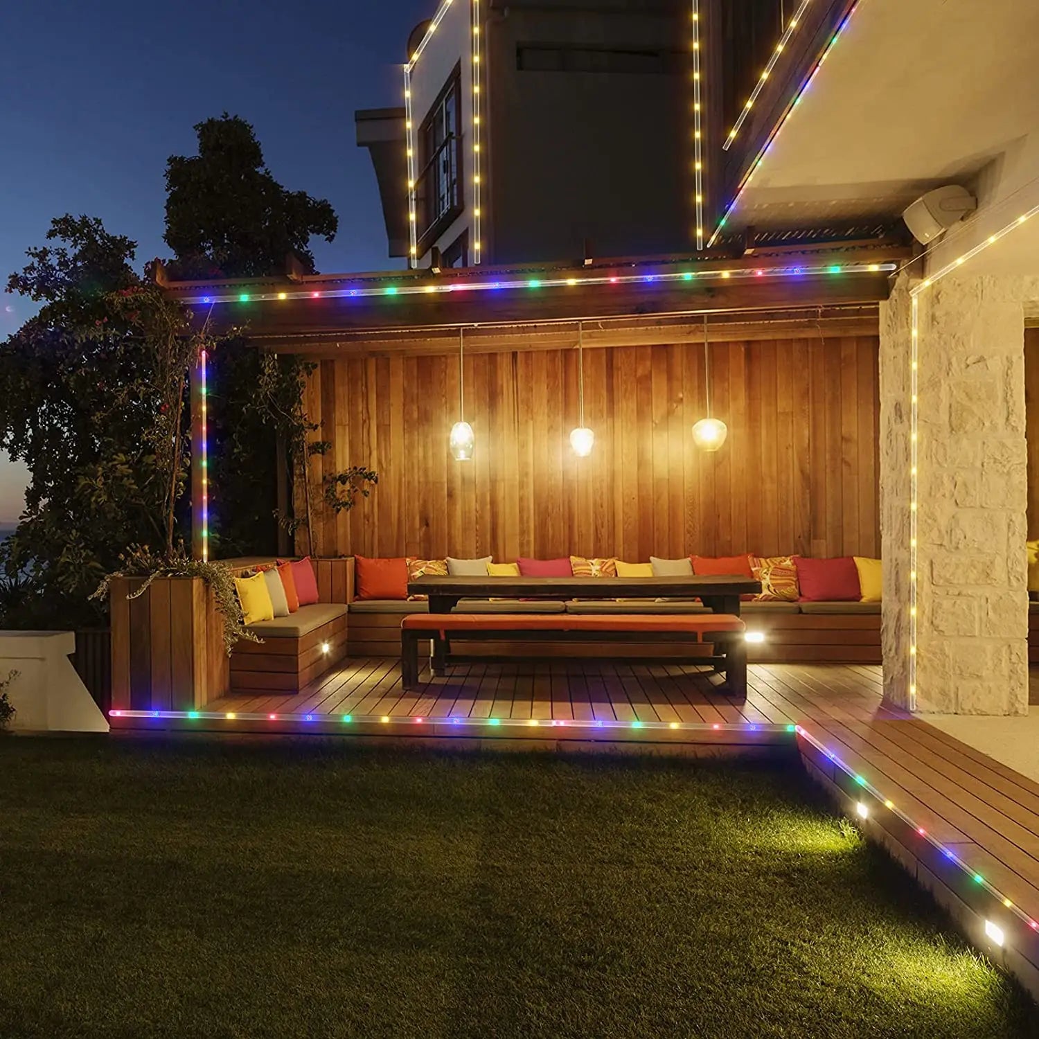Guirnalda de Luces LED Solares para Jardín y Exterior 7-32M