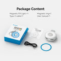 TELESIN Magnético 360 °   Mini Lámpara de Relleno RGB Giratoria, Luz para Selfies con 3 Modos de Color y Brillo Ajustables para Teléfonos Inteligentes iPhone y Android