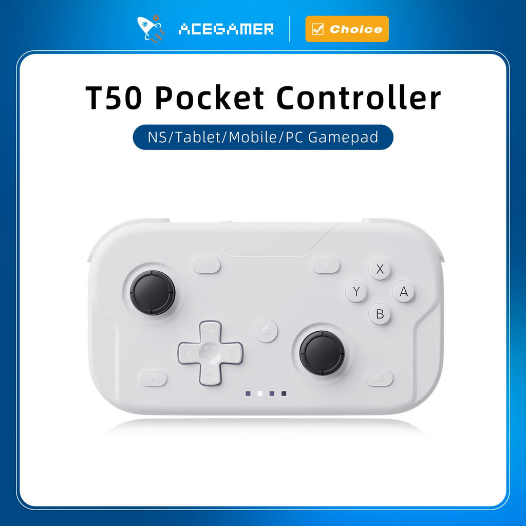AceGamer-controlador de juego de bolsillo, Joysticks Hall portátiles, mando Bluetooth de 1000Hz para Switch/Switch2/Android/iOS/PC/Steamdeck