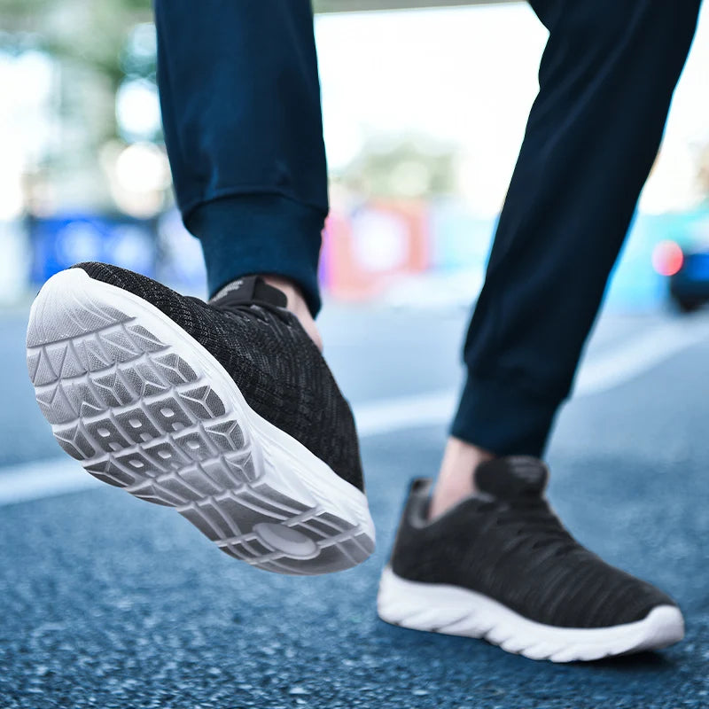 YRZL Zapatillas para correr para hombre, zapatillas deportivas ligeras a la moda, zapatillas transpirables para caminar, zapatillas deportivas cómodas para hombre