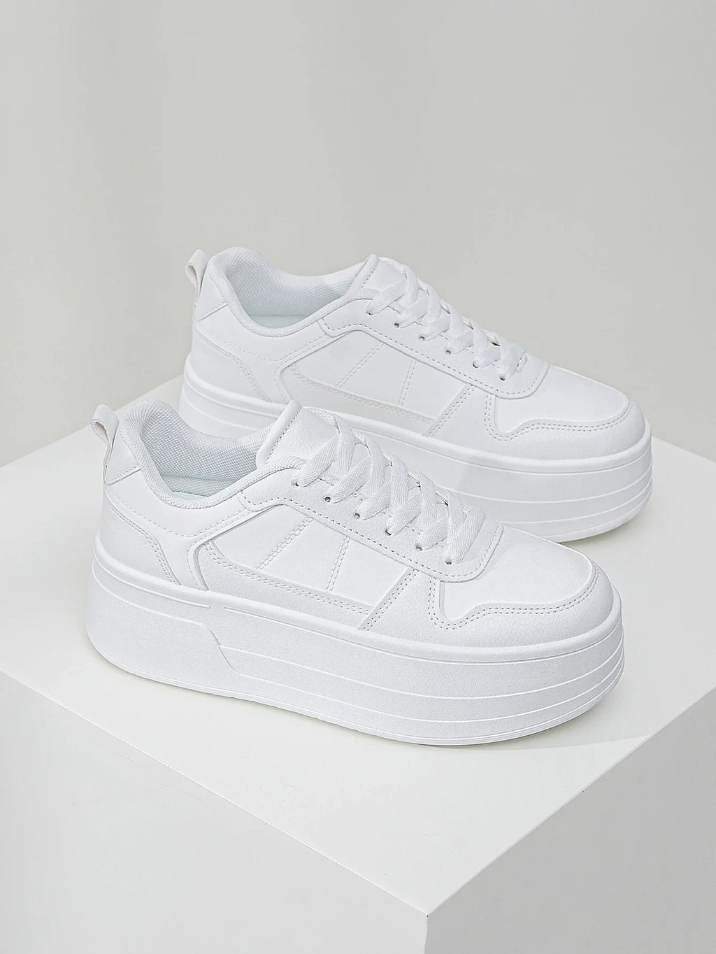 Zapatillas de plataforma para mujer con malla transpirable - 5 cm