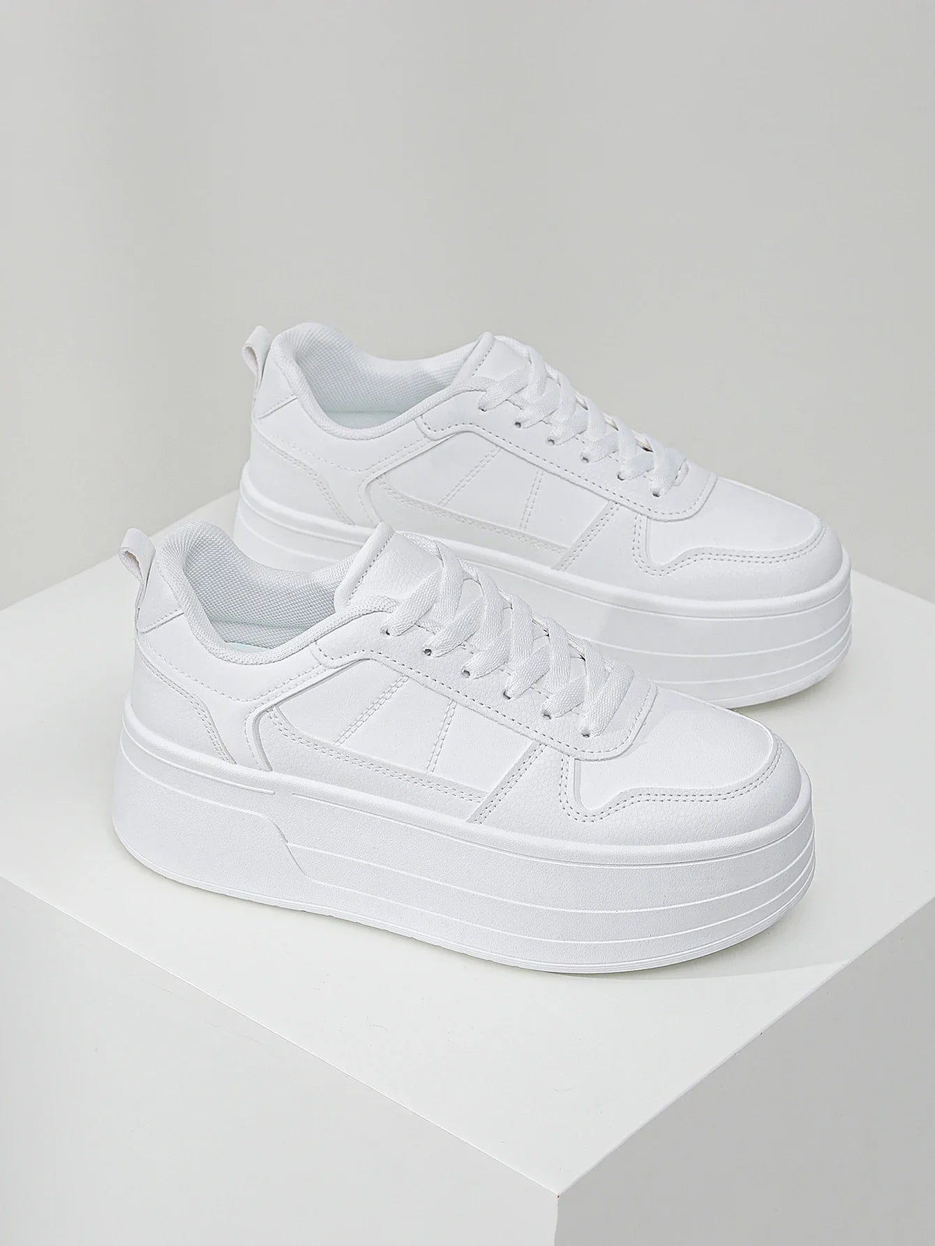 Zapatillas de plataforma para mujer con malla transpirable - 5 cm