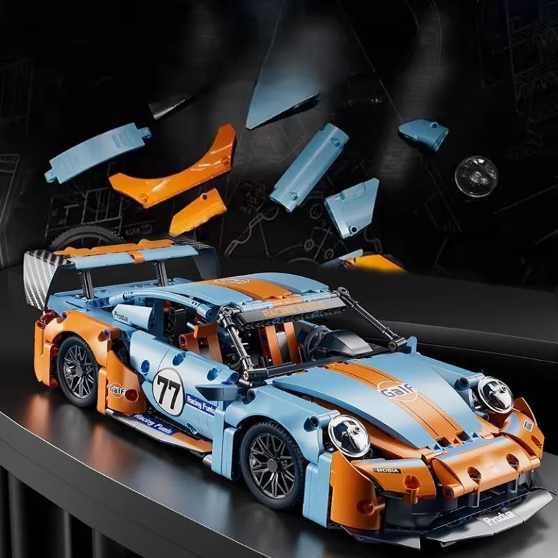 Juego de coches de bloques de construcción 1:14, juguete de construcción, diseño coleccionable, modelo de coche, Kit de construcción, coche deportivo a escala para niños, regalos para adultos