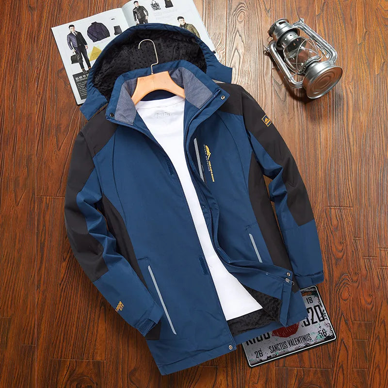 Parka Militar con Capucha para Hombre, Abrigo Cálido Anorak