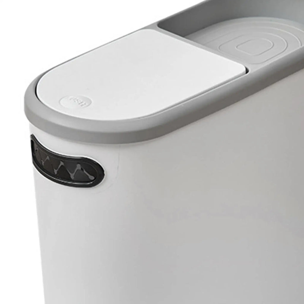 Cubo de basura nórdico para baño, cubo de basura Simple, fino y estrecho de 10L, papelera de cocina para oficina, estudio, hogar, sala de estar, garaje