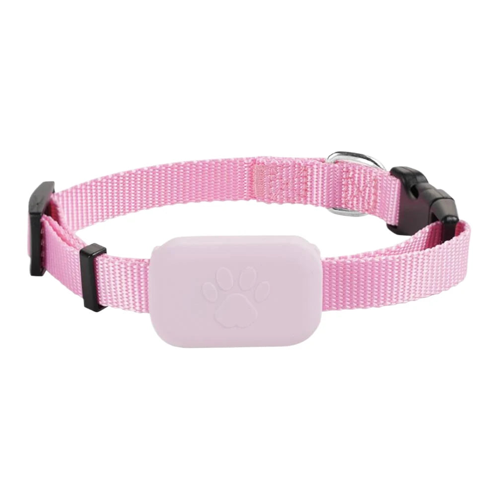Rastreador GPS Bluetooth para mascotas, collar ajustable, localizador para perros y gatos, resistente al agua, antipérdida, dispositivo de seguimiento en tiempo real para iOS/Android