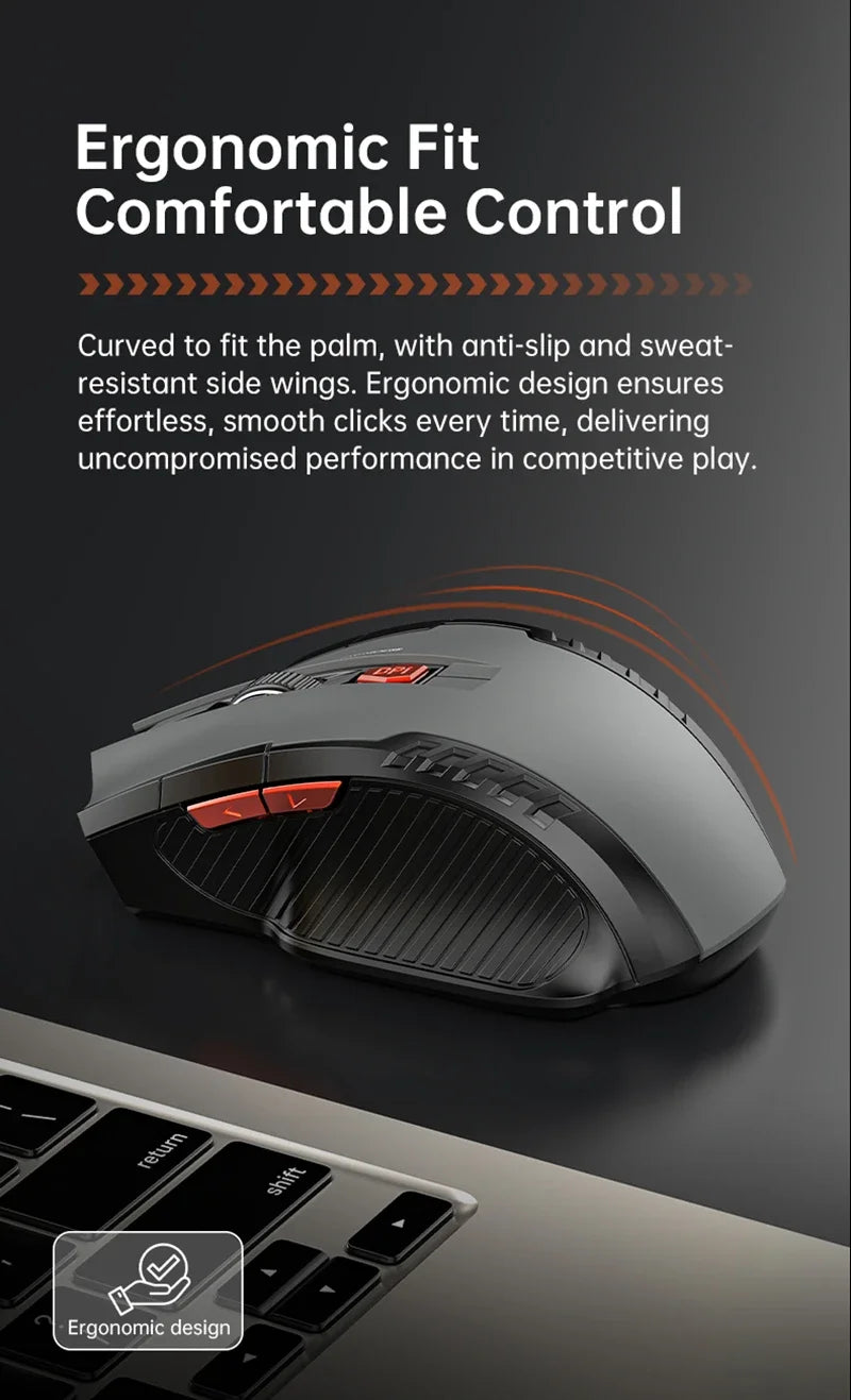 Ratón Inalámbrico Lenovo Modo Dual Bluetooth 2.4GHz Recargable