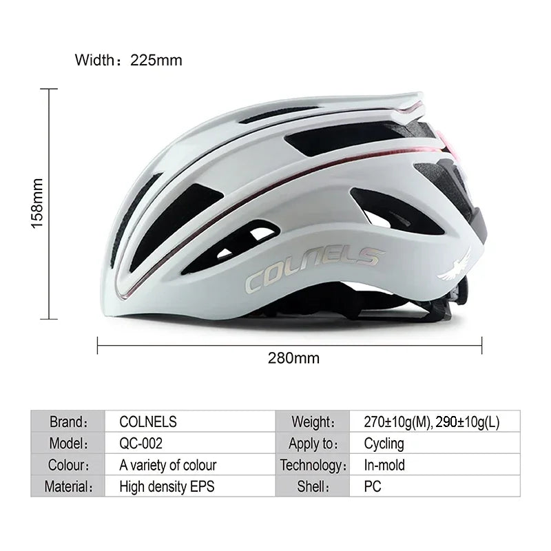 Casco de Ciclismo con Luz LED Trasera Recargable