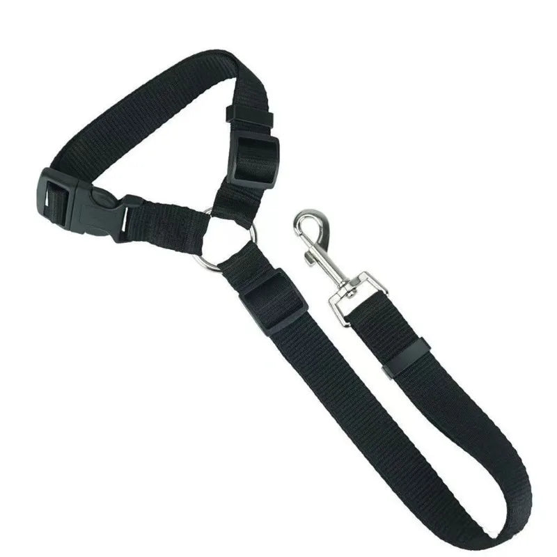 Cinturón de Seguridad para Mascotas con Arnés Ajustable de Nailon