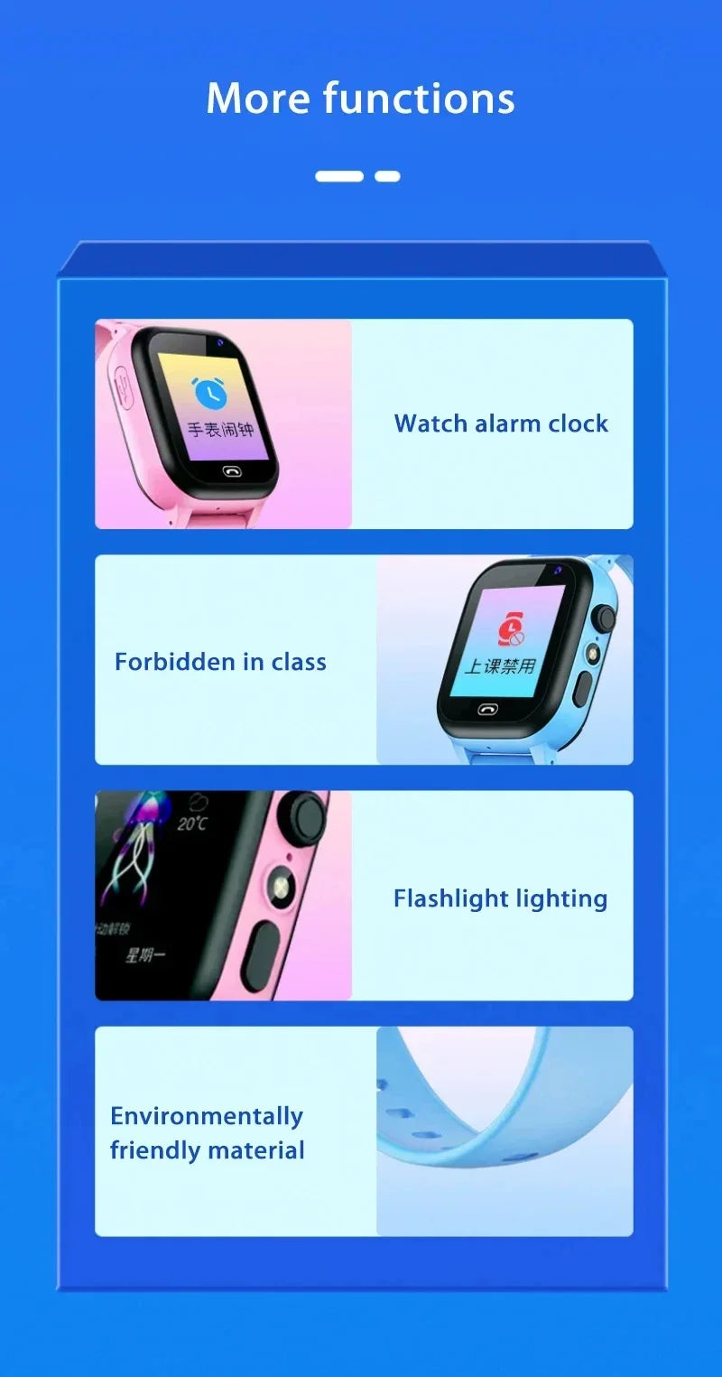 Reloj Inteligente 5G para Niños con GPS, Videollamada, SOS y Cámara