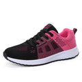 Zapatillas transpirables para correr para mujer, zapatillas deportivas ligeras antideslizantes para mujer, zapatillas suaves para exteriores con cordones, tenis de moda