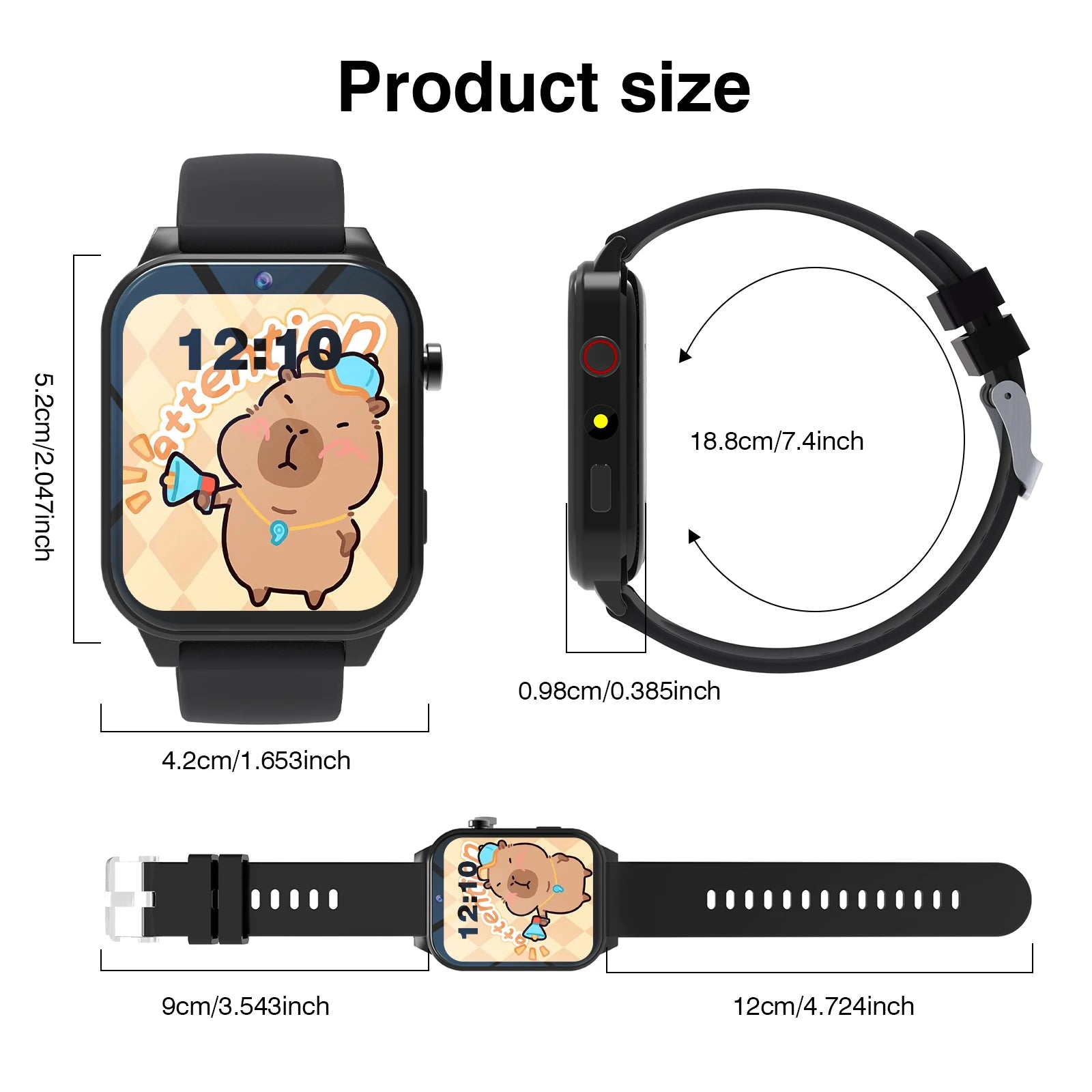 Reloj Inteligente Niños Cámara Juegos Linterna