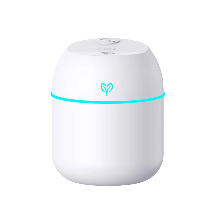 Humidificador ultrasónico USB portátil con difusor de aromas y luz LED