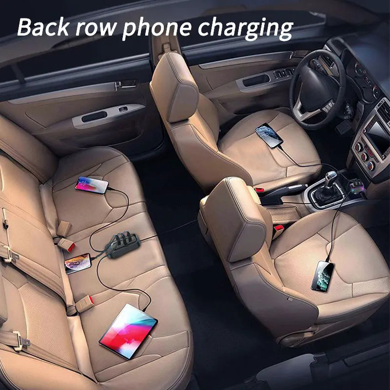 Transmisor FM Bluetooth 5.3 para Auto con Carga Dual USB y Manos Libres