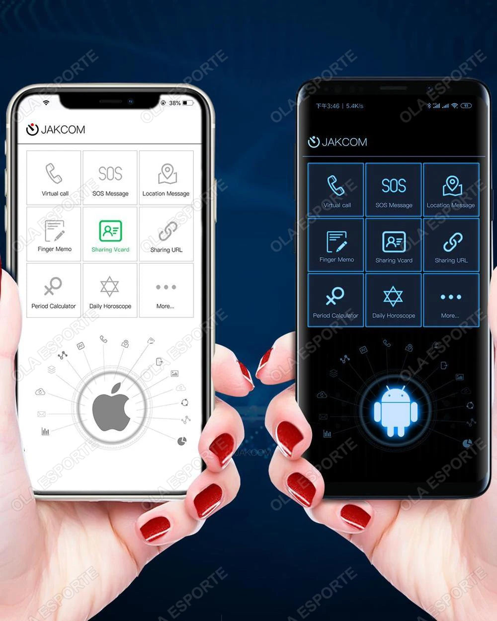 Nuevo Chip de uñas inteligente NFC, llamada Virtual SOS, función de supervisión de Fitness, dispositivo rastreador GPS, Mini rastreador, Chip inteligente para Android IOS