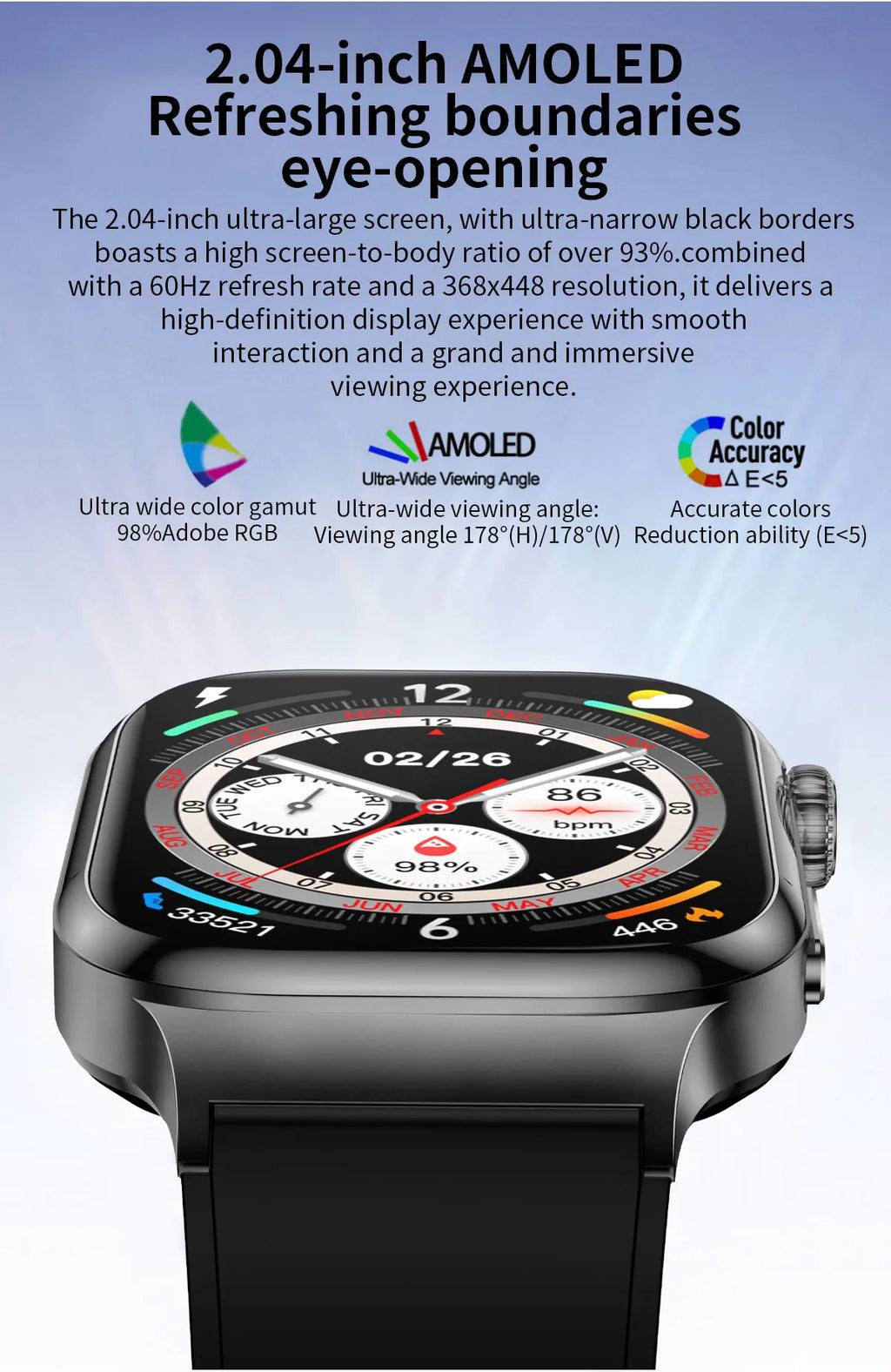 Reloj Inteligente ECG Mujer Bluetooth Voz AI