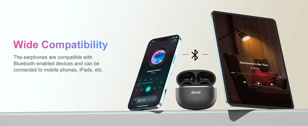 Ohayo A7 auriculares con Clip para la oreja auriculares inalámbricos Bluetooth 5,4 TWS auriculares abiertos con Clip impermeables con 4 micrófonos 40H de tiempo de reproducción