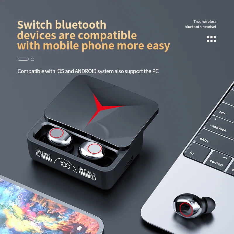 Auriculares Inalámbricos TWS Bluetooth 5.3 con Control Táctil