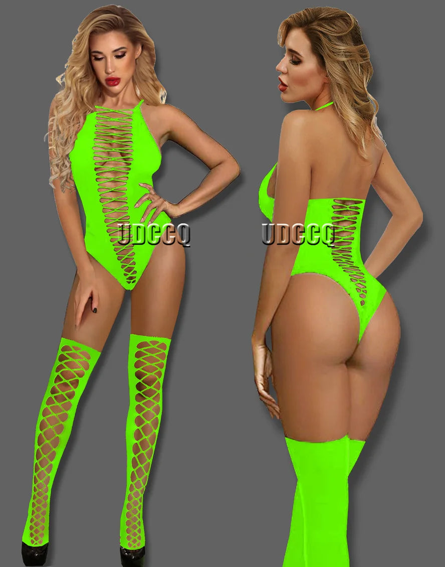 Lencería Babydoll Translúcido Talla Única Flexible para Mujer