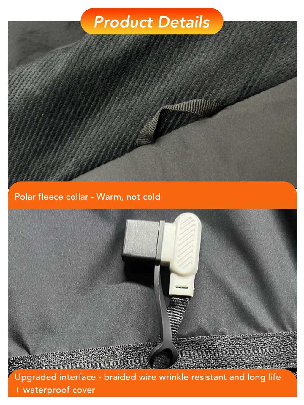 Chaqueta Calefactora con Capucha para Hombre | Calefacción USB 8 Zonas