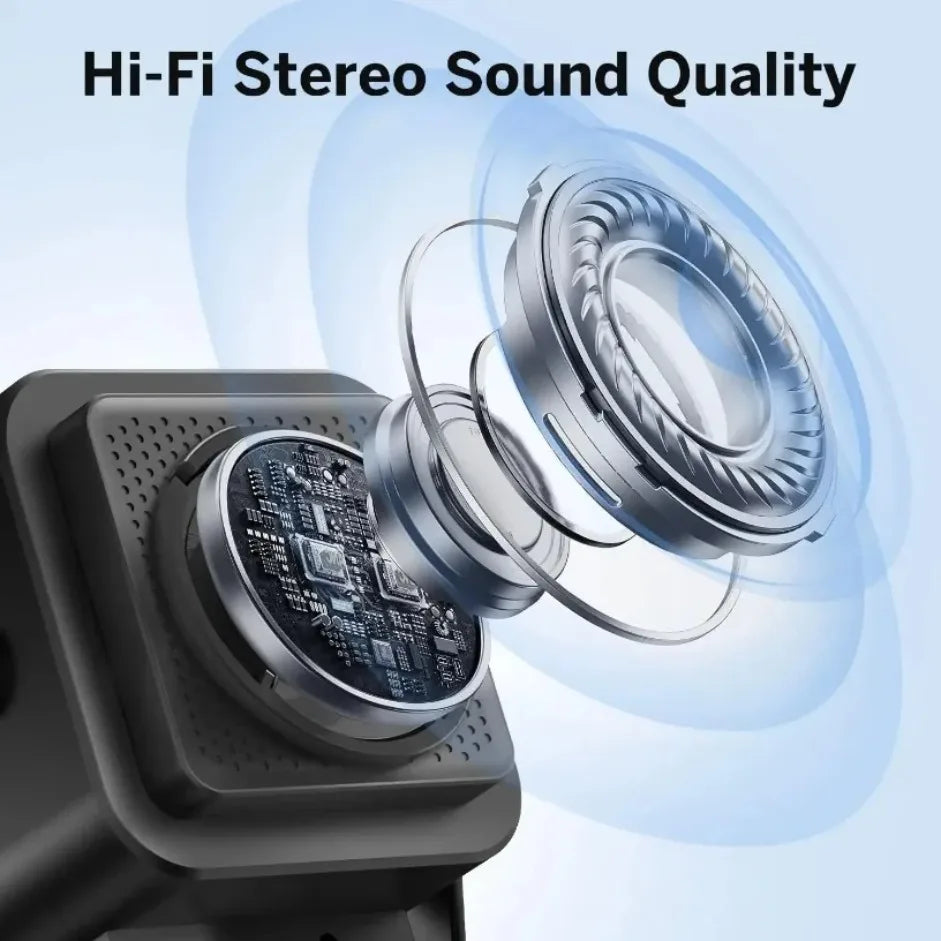Soporte portátil para teléfono con Bluetooth 5 en 1, altavoz inalámbrico de inducción automática, soporte para teléfono con luz RGB de 8 modos, sonido envolvente