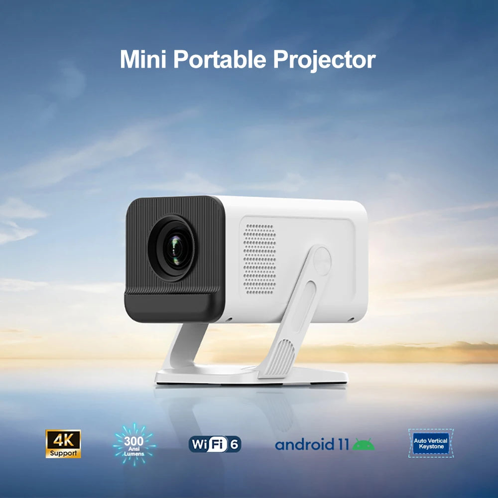PROGAGA PG310 Mini proyector 4K Android 300Ansi BT5.4 proyector para película PG310 cine en casa inteligente vídeo al aire libre proyector portátil