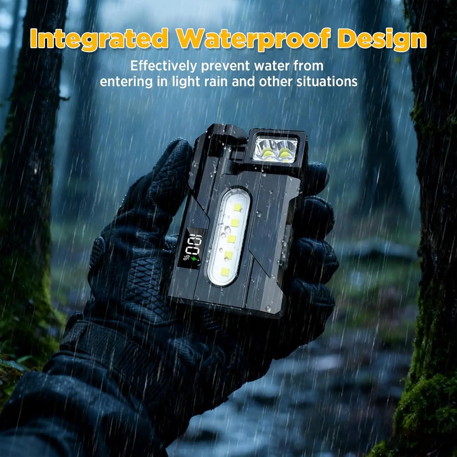 Mini Linterna Multifuncional con Clip Magnético Recargable EDC