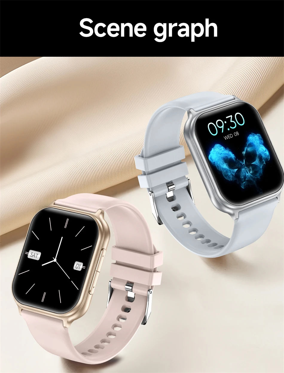 Reloj Inteligente Deportivo IP68 con Monitor de Ritmo Cardíaco 24H y Llamadas