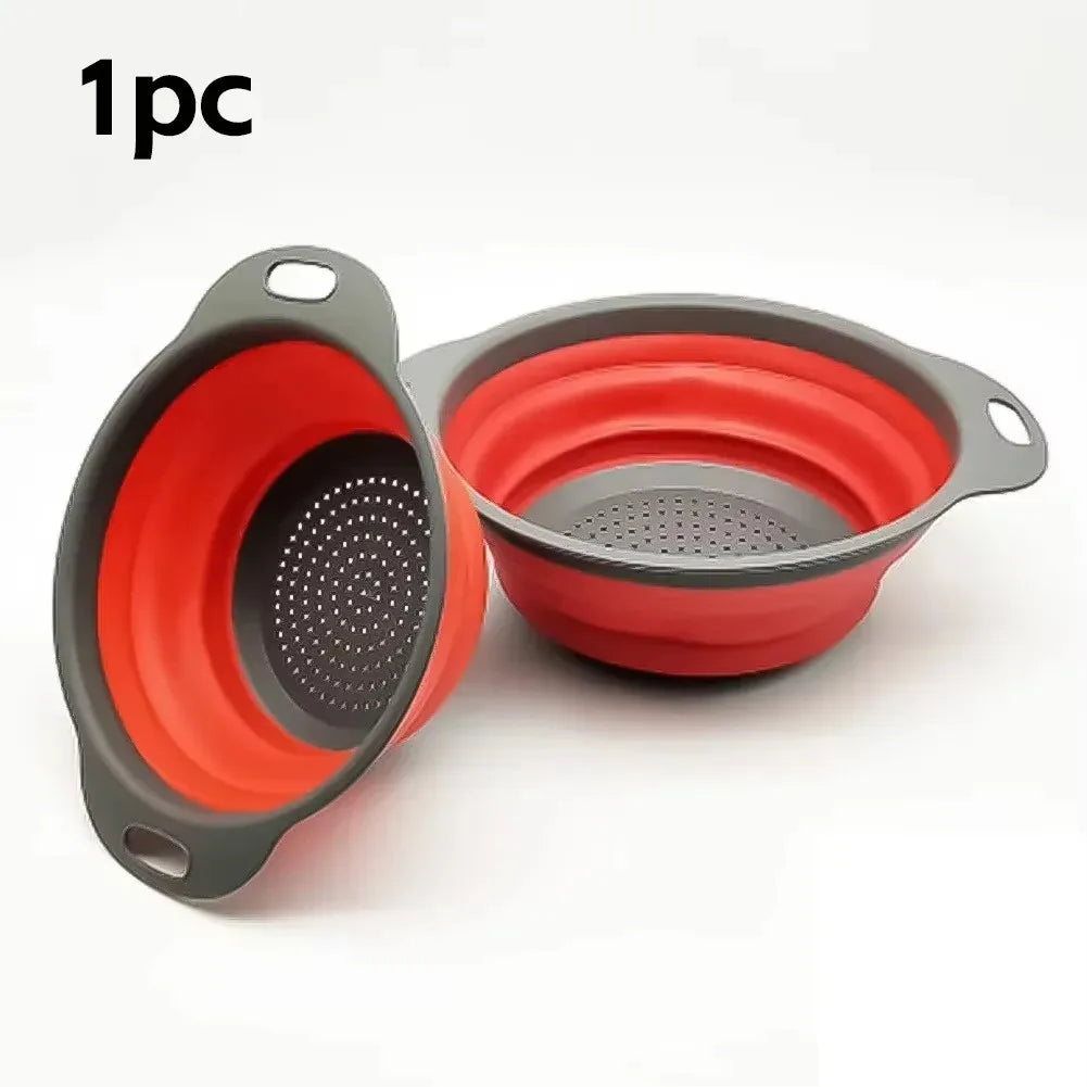 Escurridor Plegable de Silicona para Frutas y Verduras