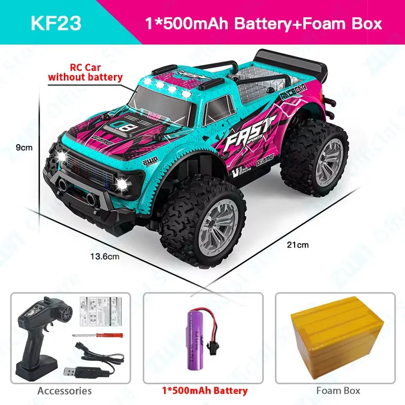Coche RC ZWN Aleación Todoterreno 1:20 con Luz LED Control Remoto