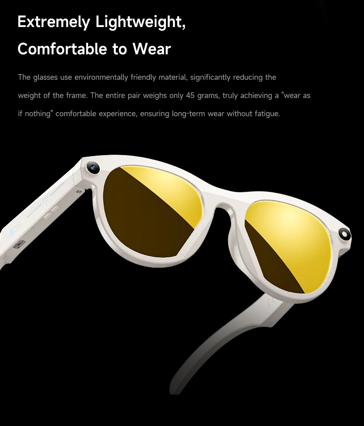 Gafas Inteligentes 4K con Cámara IA y Traducción