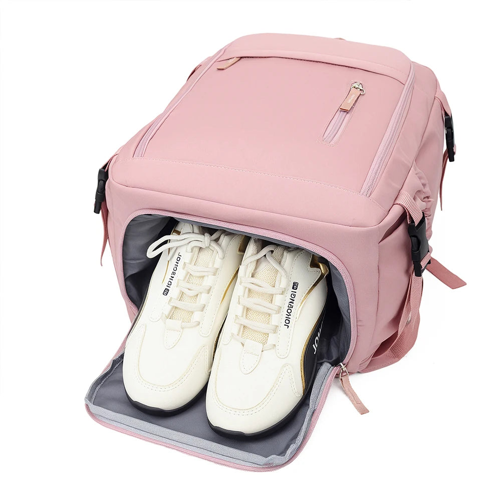 180 °     Mochila de Cabina Abierta, Bolsa de Nailon Aprobada por Aerolíneas con Compartimento para Zapatos para Viajes, Negocios y Fines de Semana