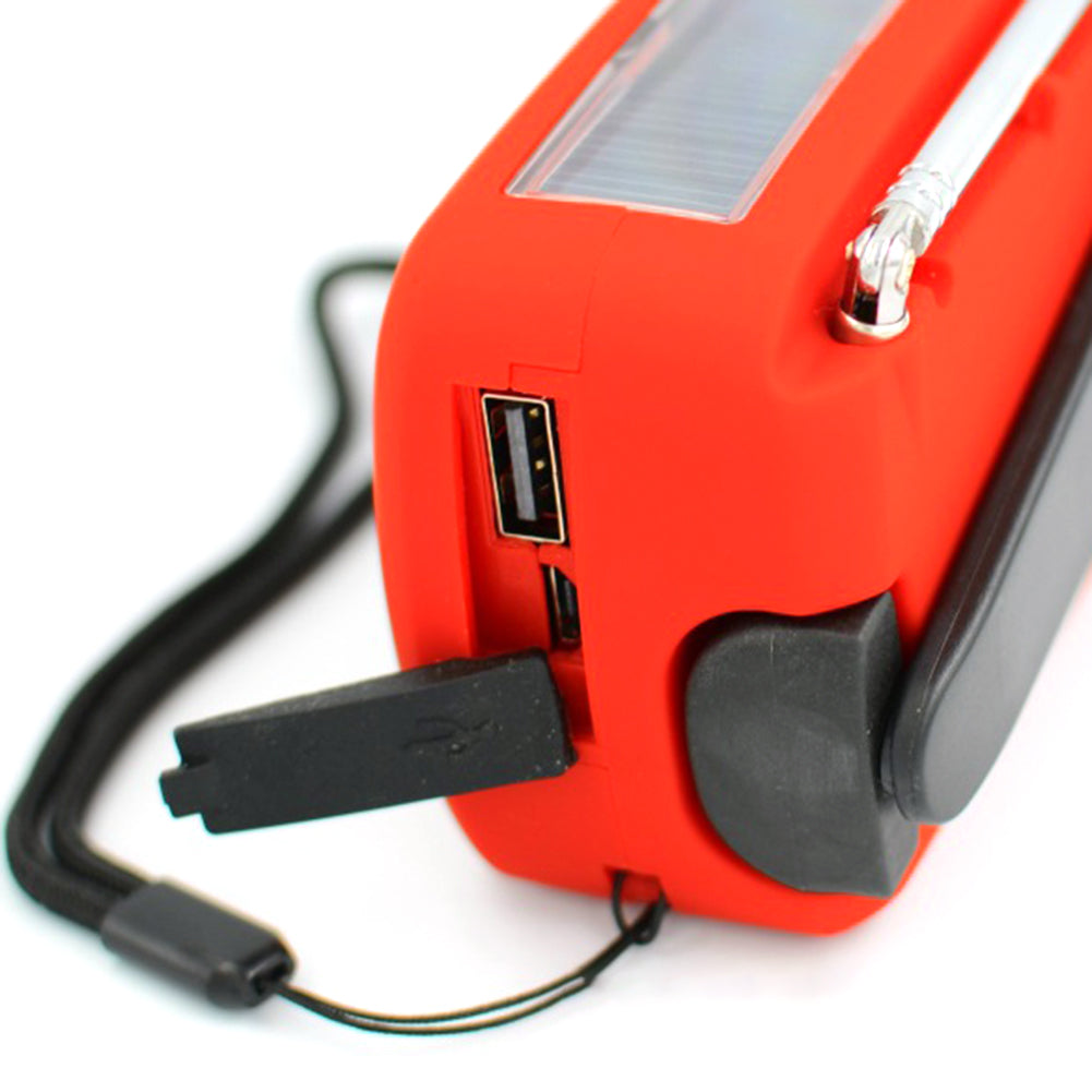 Linterna de Camping Solar con Radio AM/FM y Dinamo